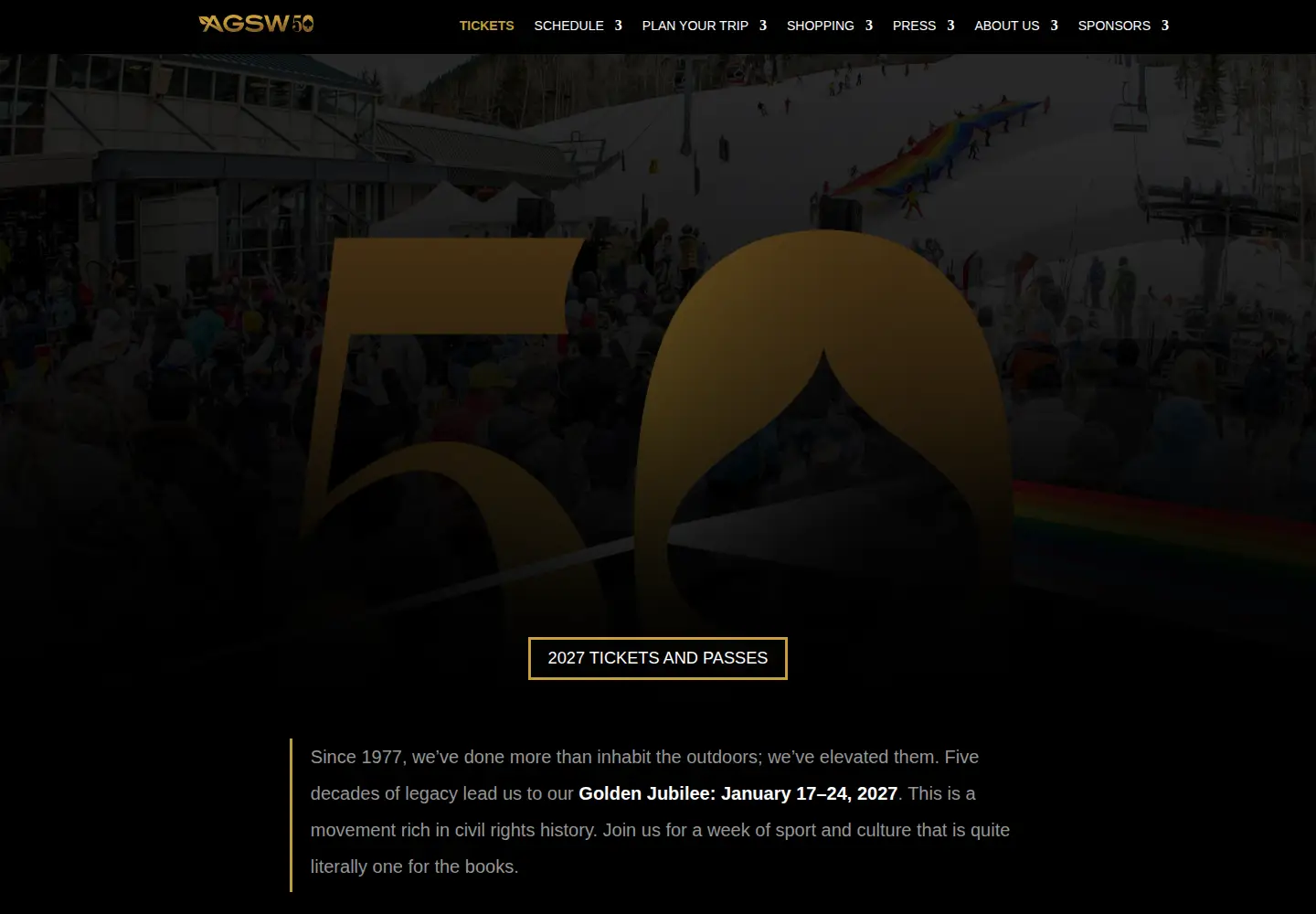 Screenshot of gayskiweek.com