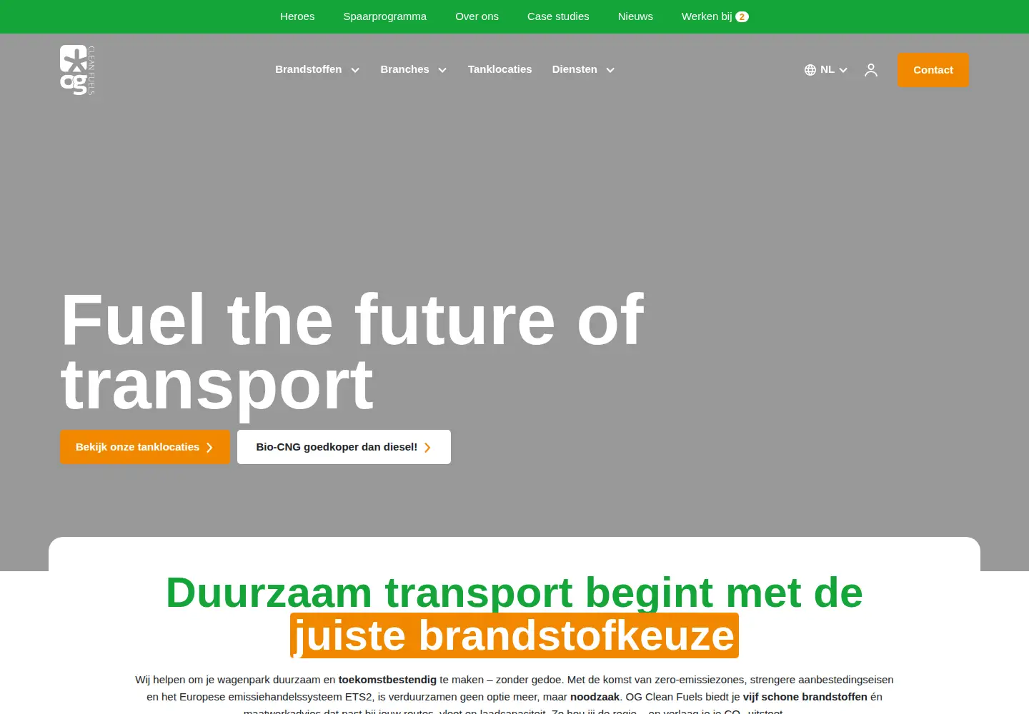 Screenshot of ogcleanfuels.com