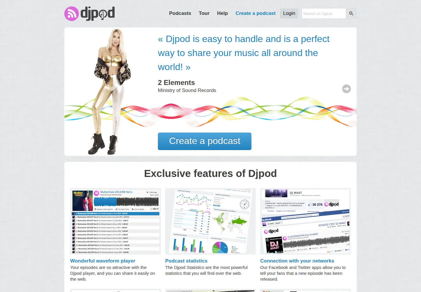 Screenshot of djpod.com