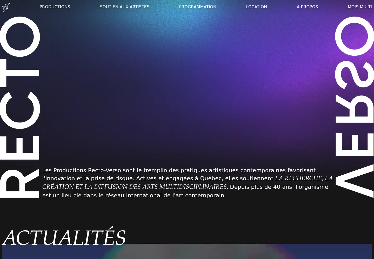 Captured homepage of mmrectoverso.org in the current scan