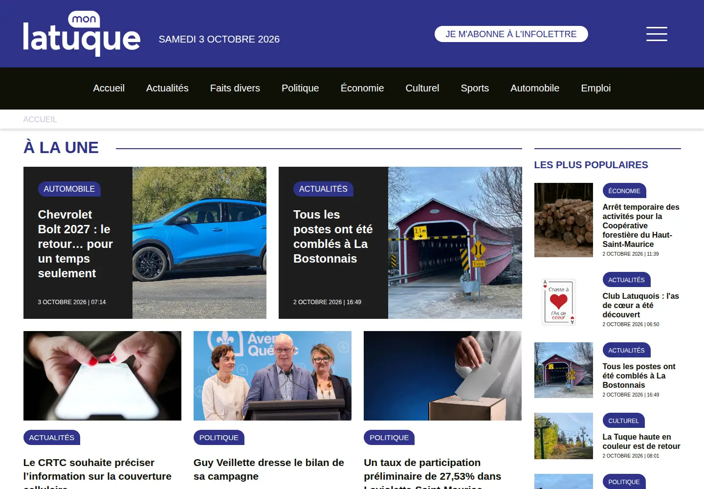 Captured homepage of monlatuque.com in the current scan