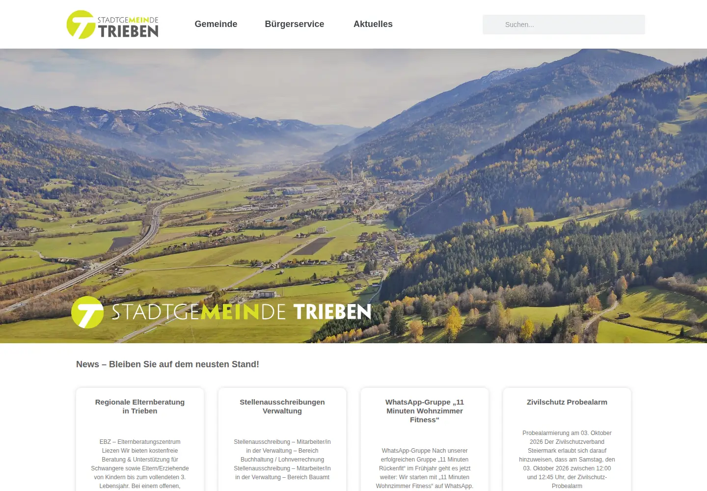 Screenshot of trieben.net