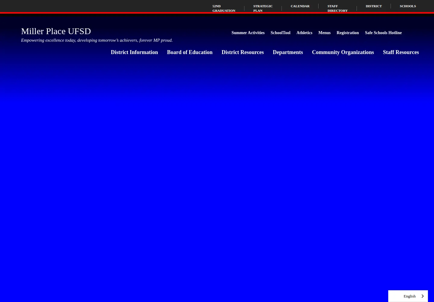 Screenshot of millerplace.k12.ny.us
