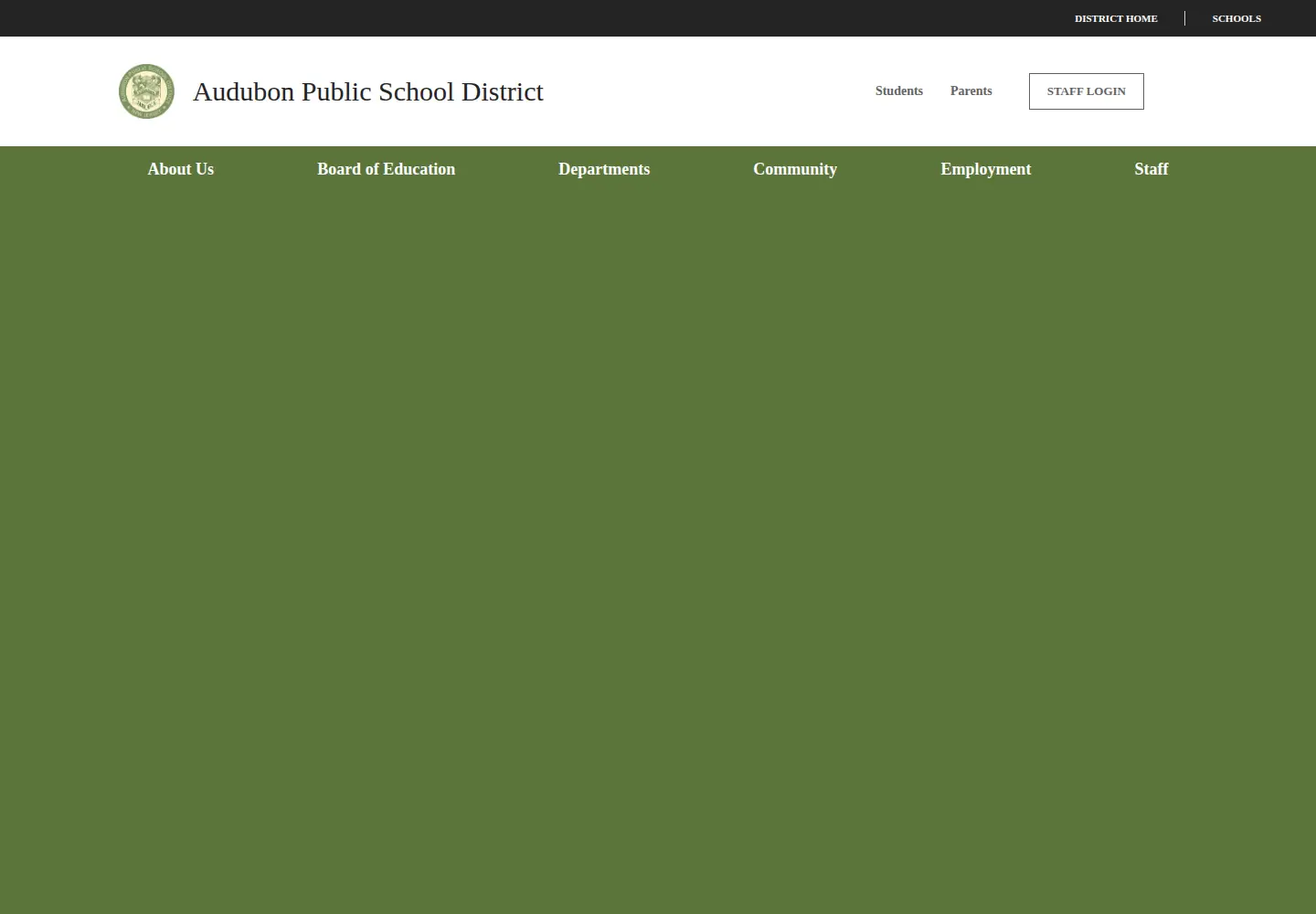 Screenshot of audubonschools.org