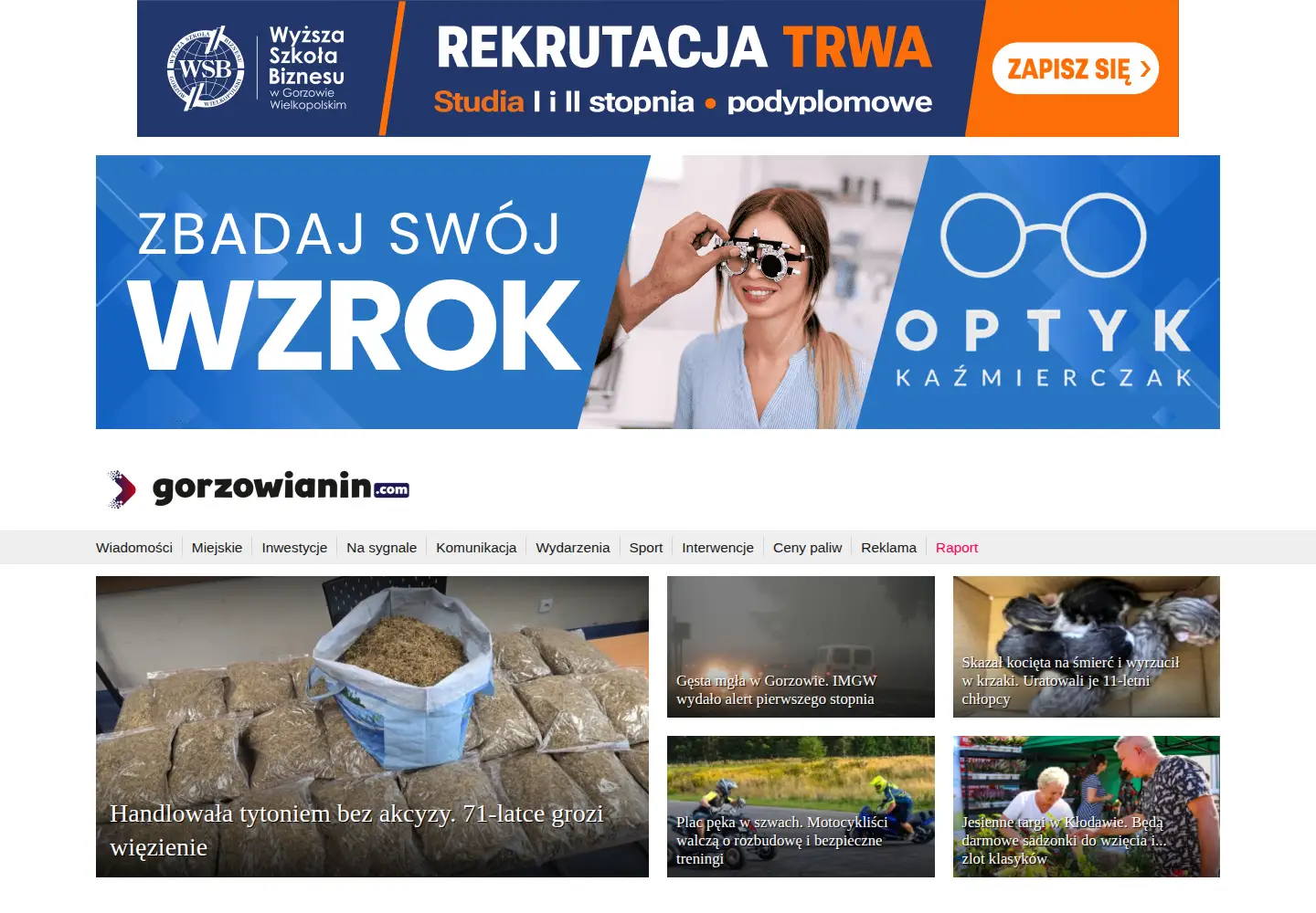Screenshot of gorzowianin.com
