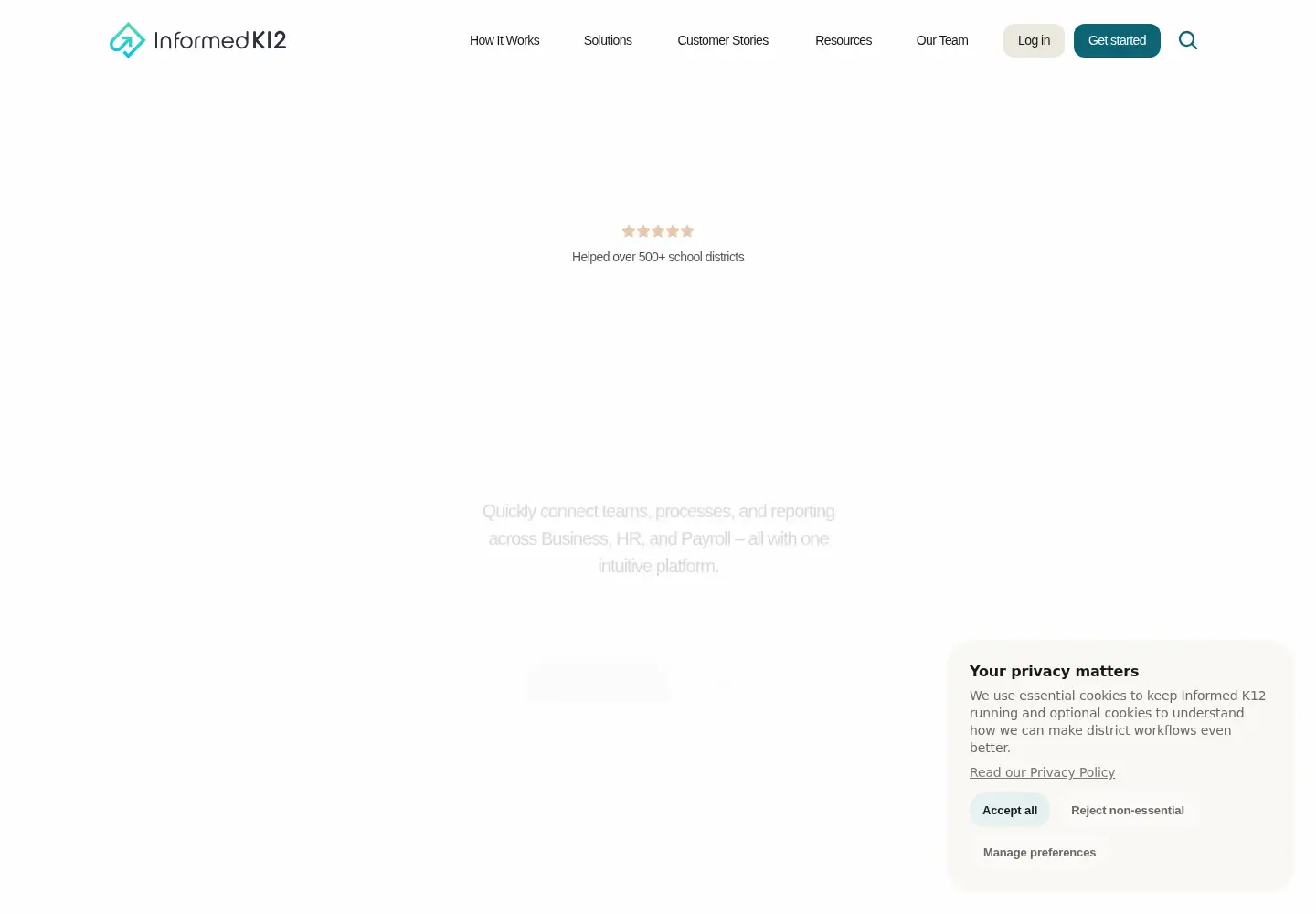 Screenshot of informedk12.com