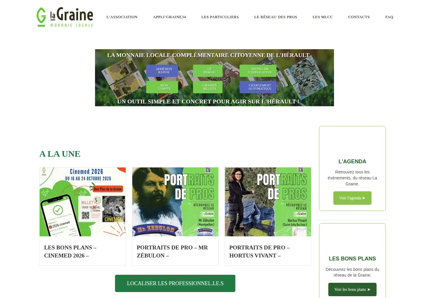 Screenshot of lagraine34.org
