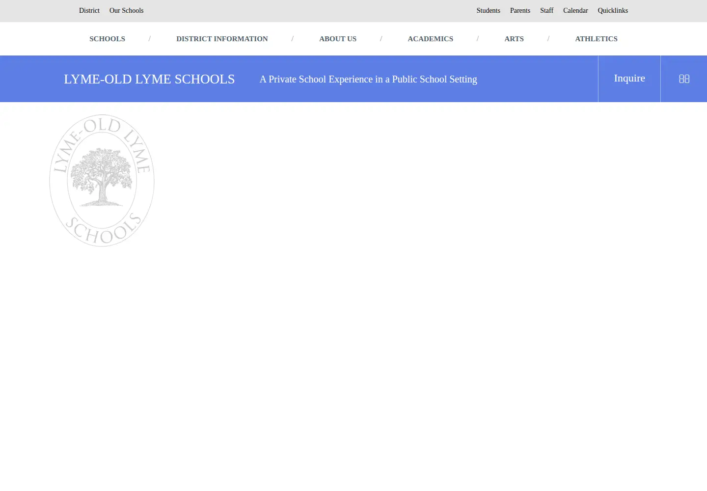 Captured homepage of region18.org in the current scan