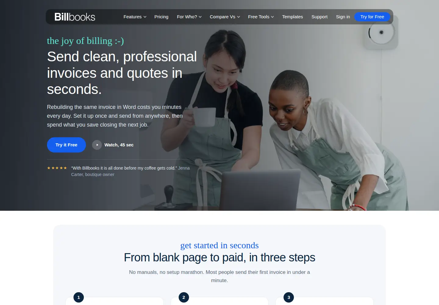 Screenshot of billbooks.com
