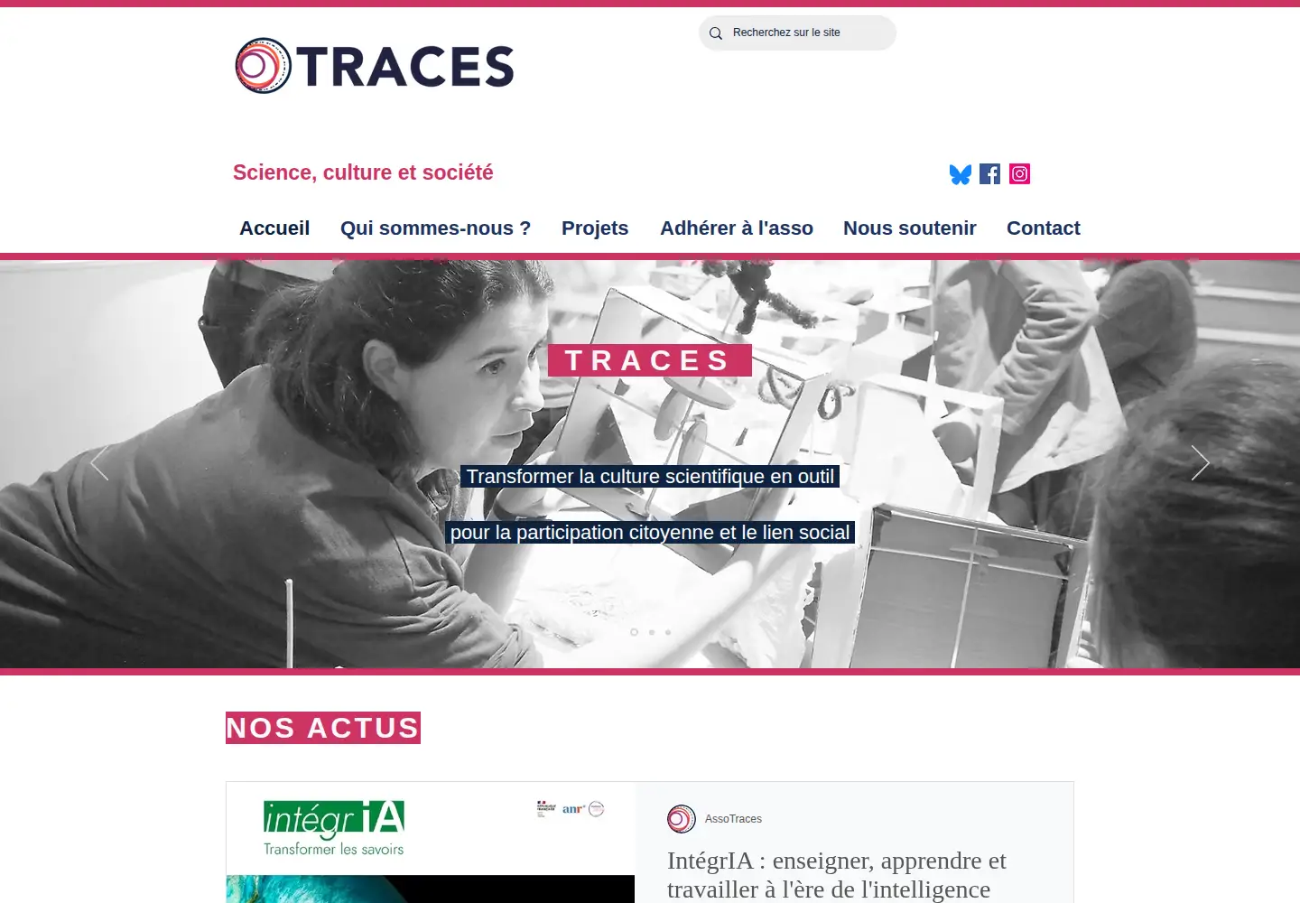 Screenshot of groupe-traces.fr