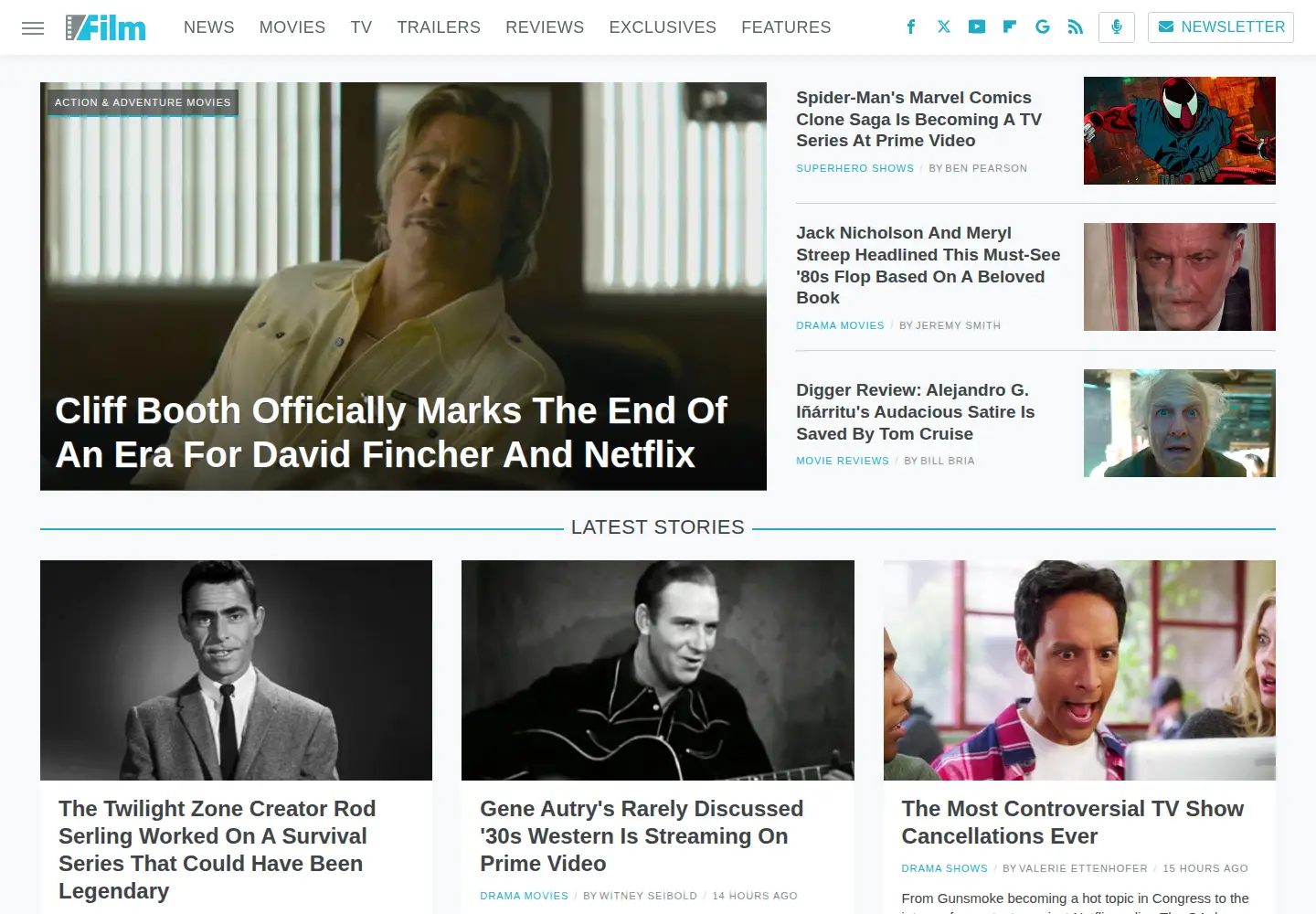 Screenshot of slashfilm.com