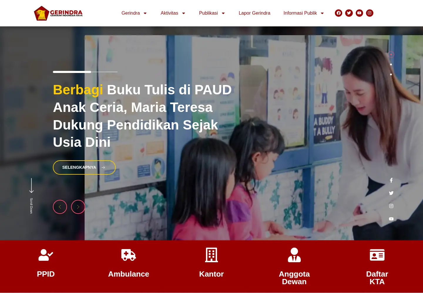 Screenshot of gerindra.id