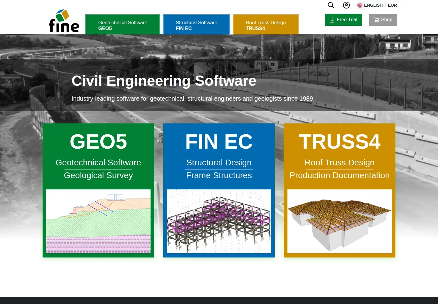 Screenshot of finesoftware.eu