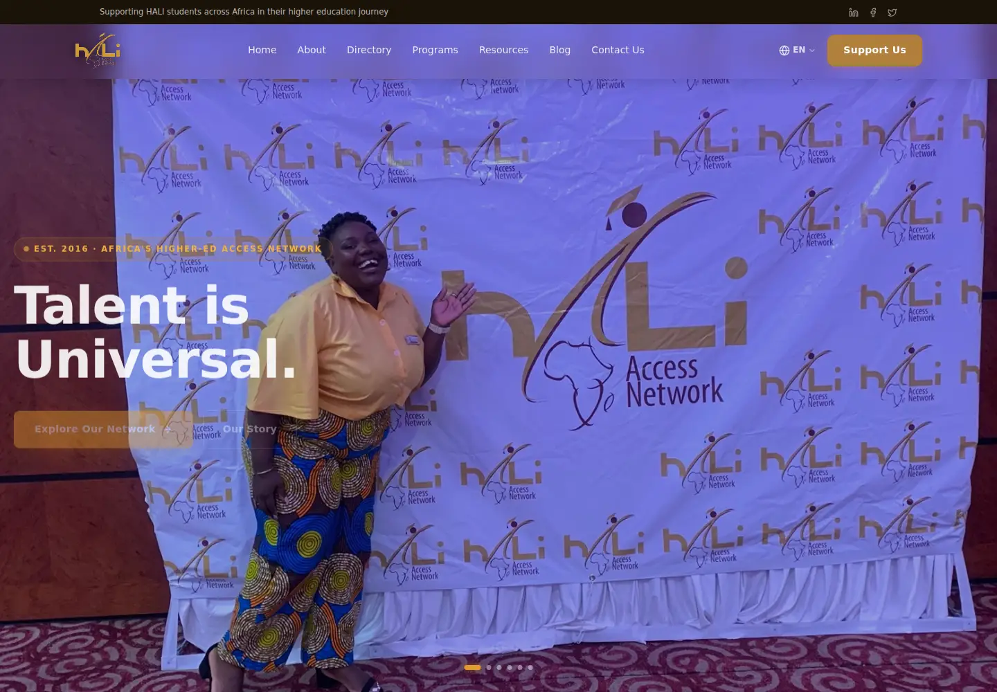 Screenshot of haliaccess.org