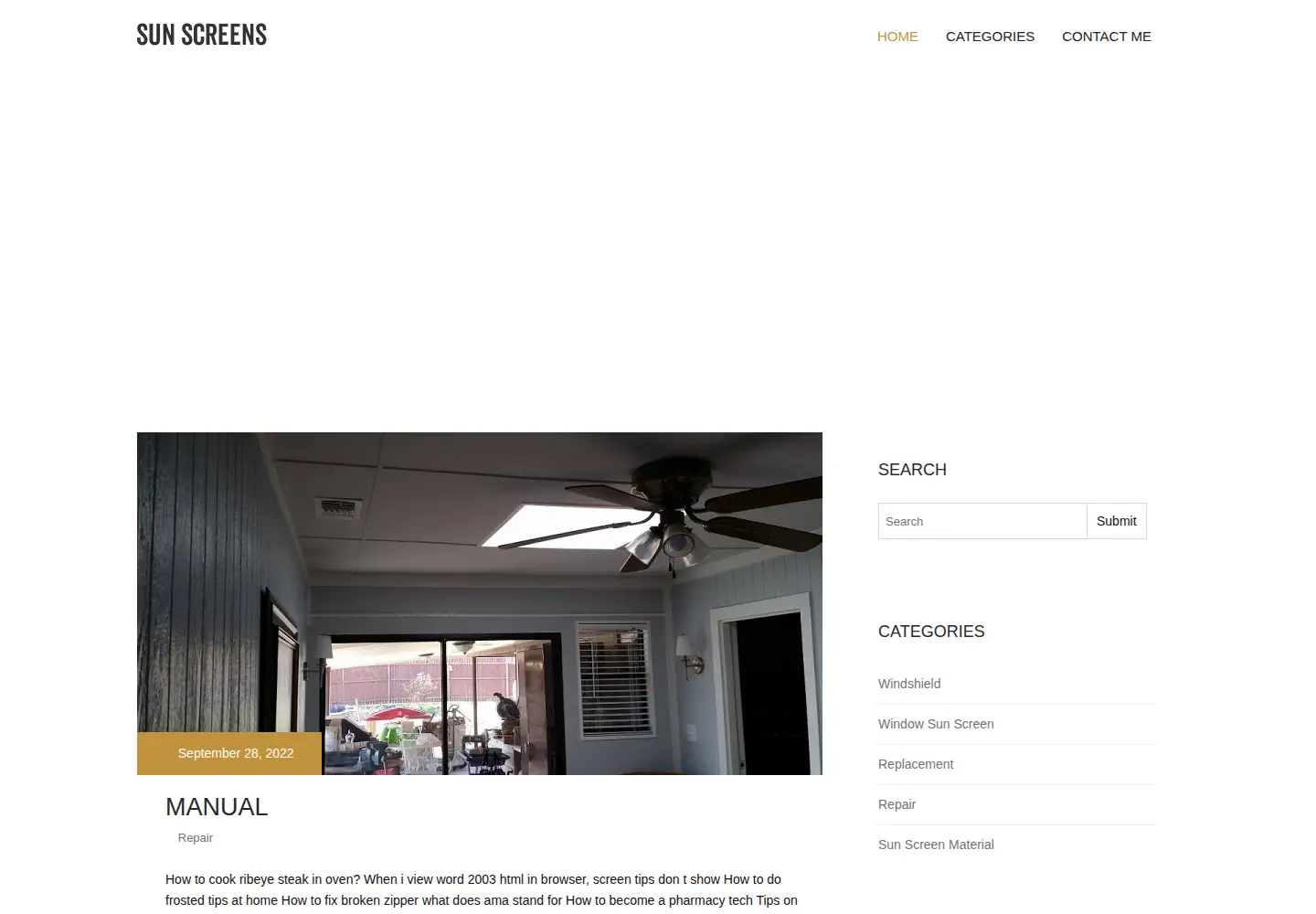 Screenshot of sun-screens.org