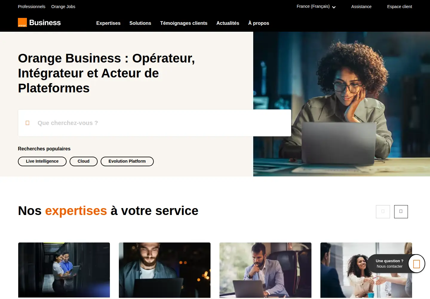 Screenshot of orange-business.com