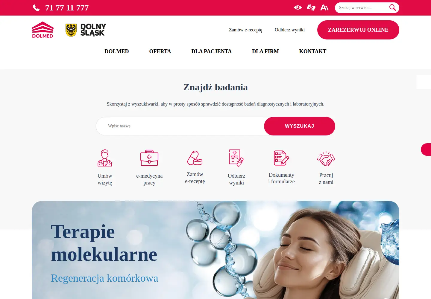 Screenshot of dolmed.pl