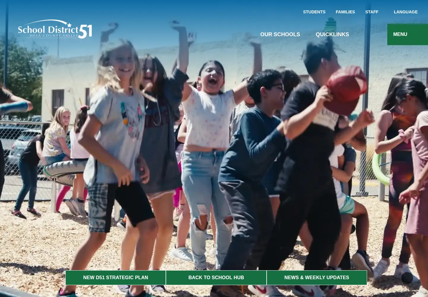 Captured homepage of d51schools.org in the current scan