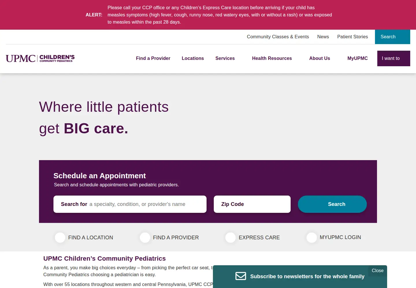 Screenshot of childrenspeds.com