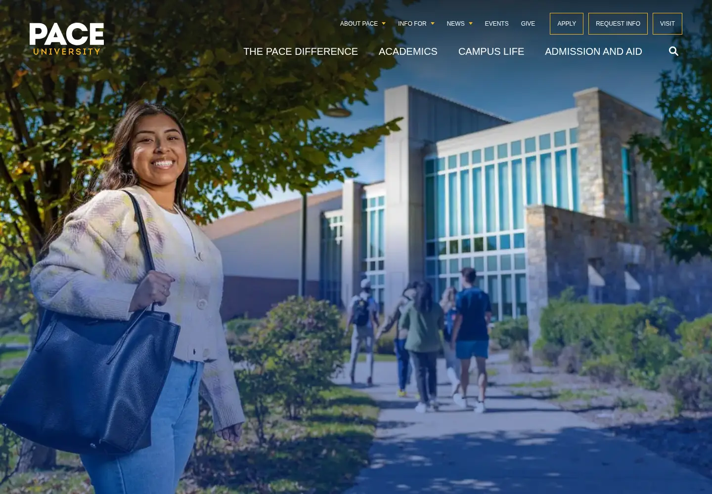 Screenshot of pace.edu