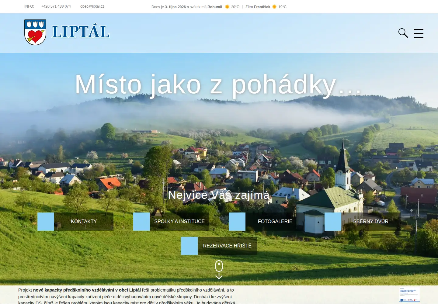 Screenshot of liptal.cz