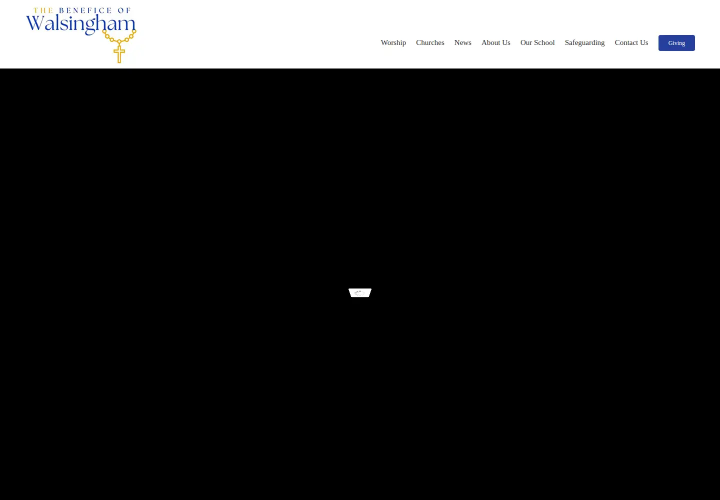 Captured homepage of walsinghamparishes.org.uk in the current scan