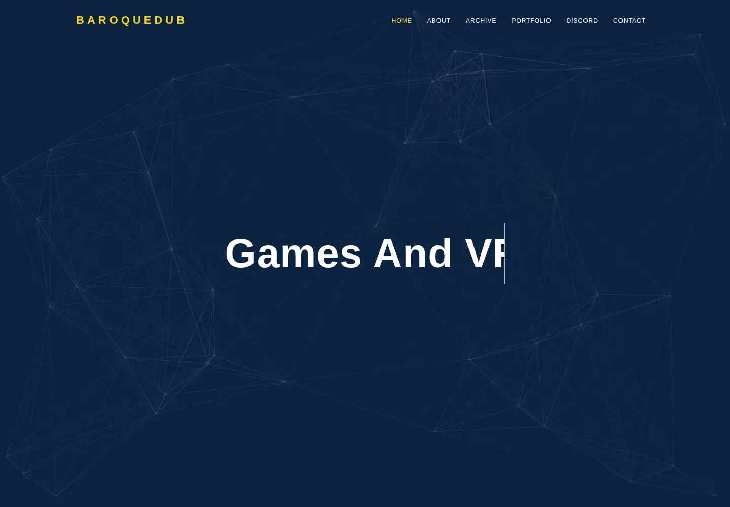 Screenshot of baroquedub.co.uk