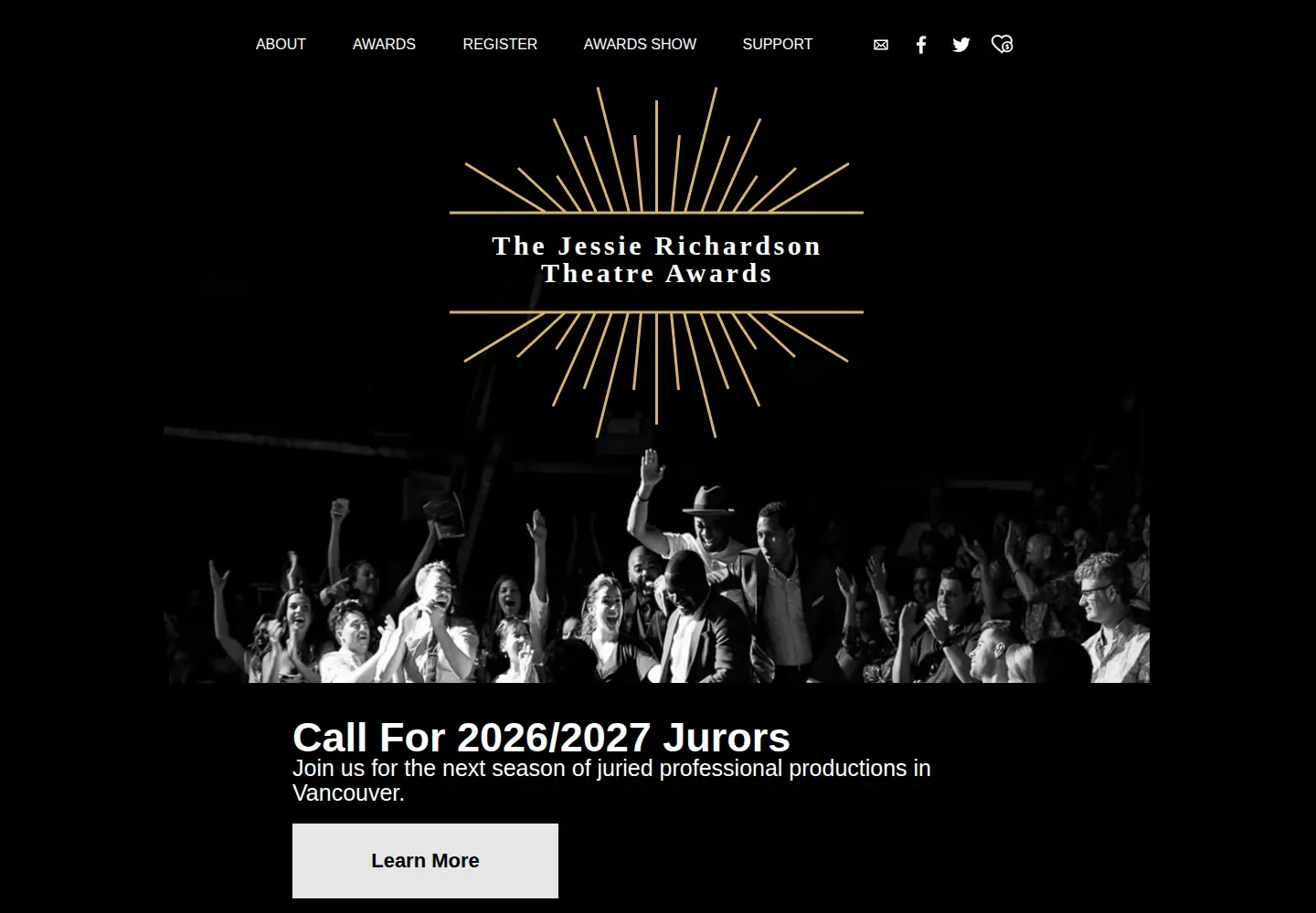 Screenshot of jessieawards.com