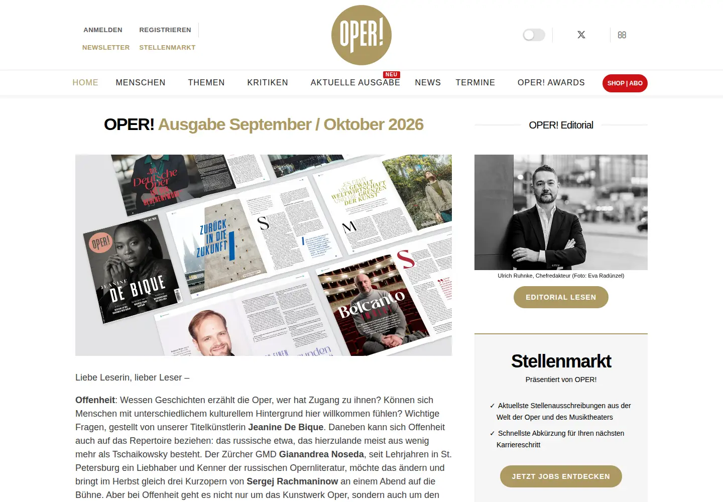 Screenshot of oper-magazin.de