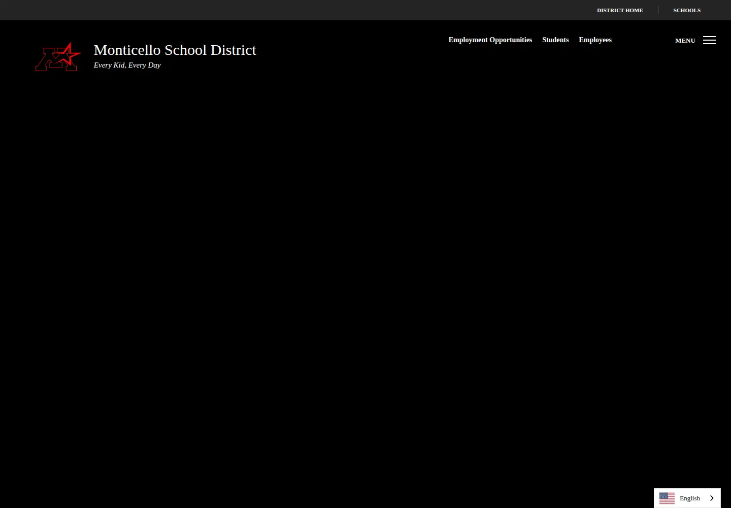 Captured homepage of monticello.k12.mn.us in the current scan