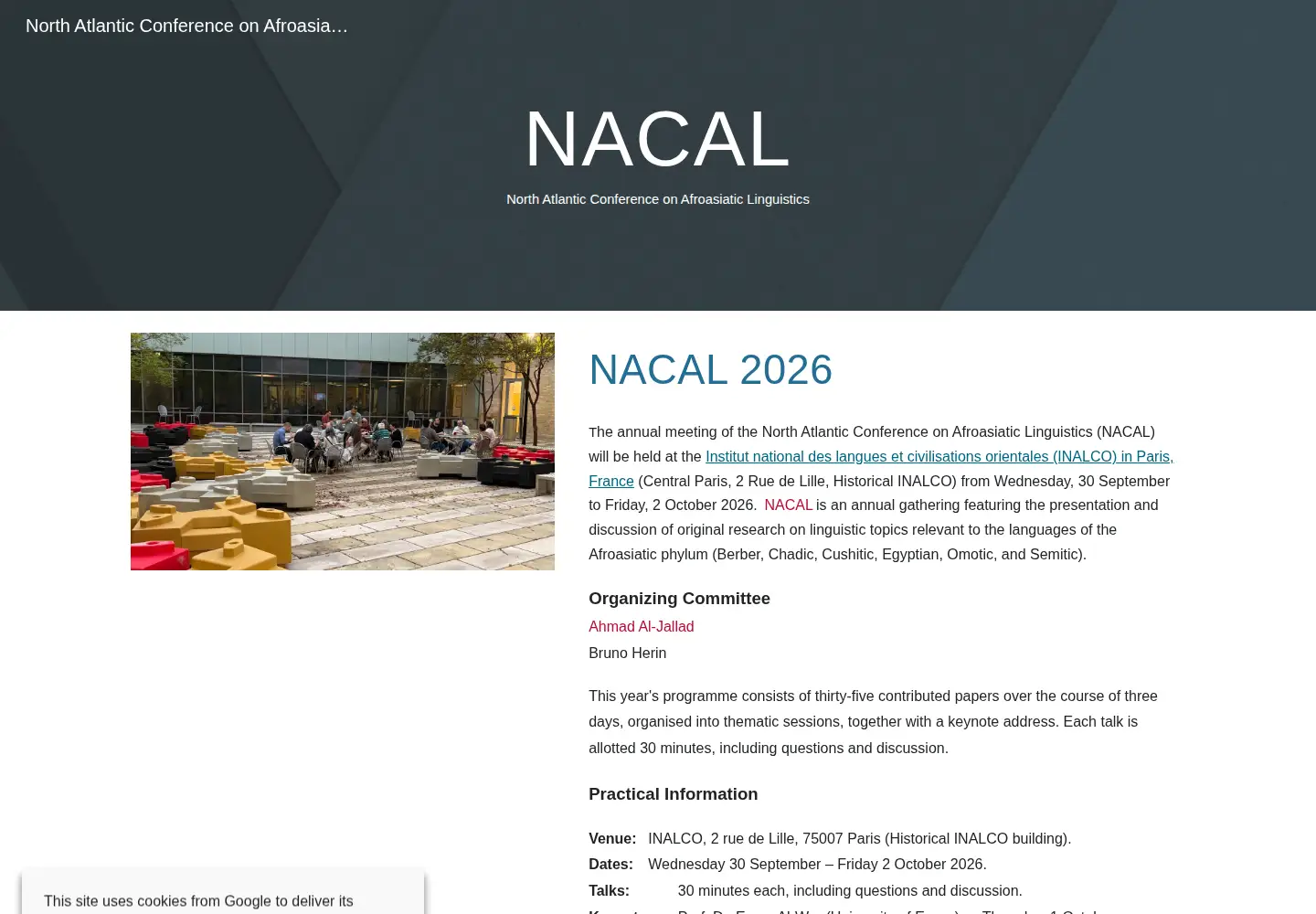 Screenshot of nacal.org
