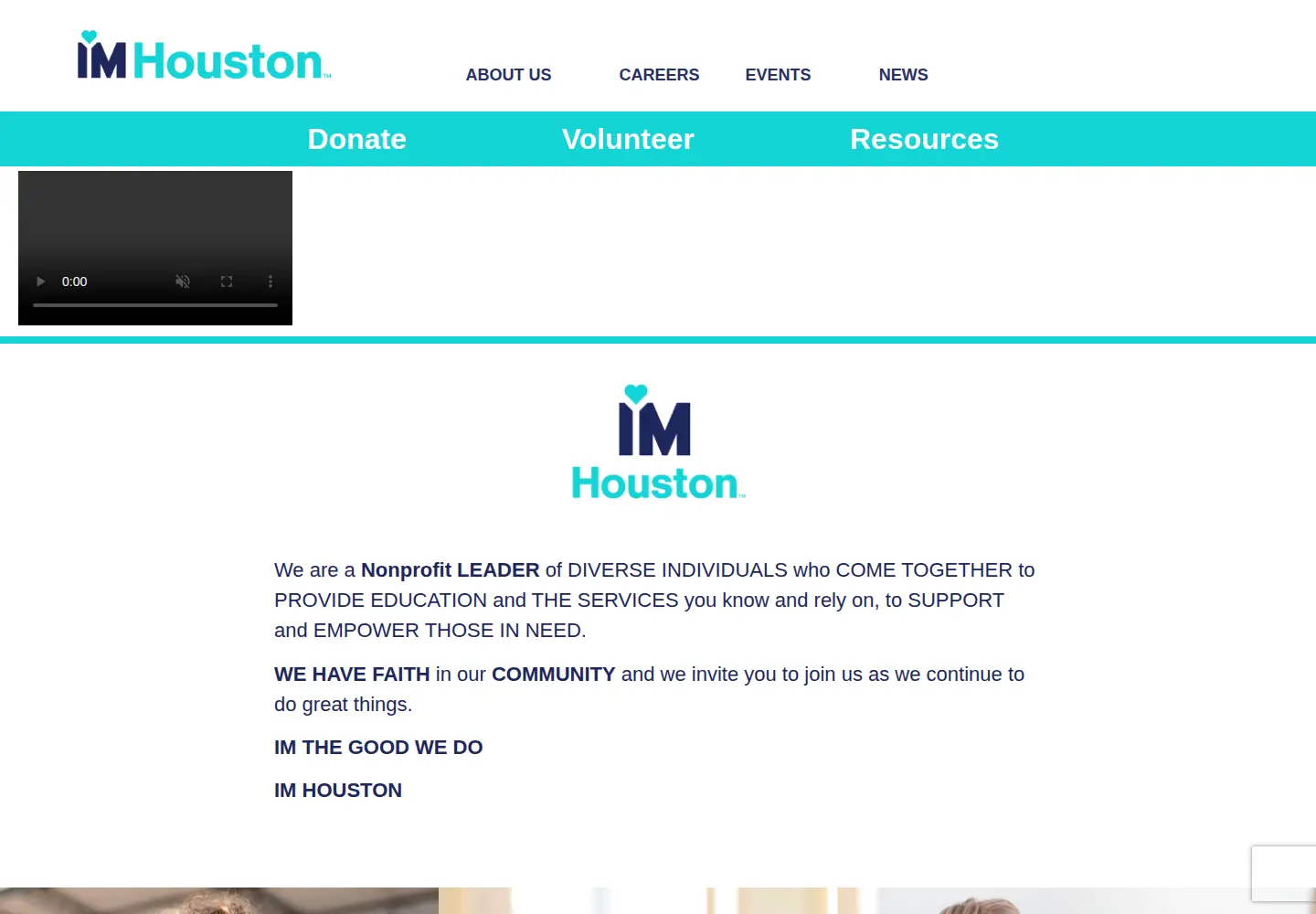 Captured homepage of imgh.org in the current scan
