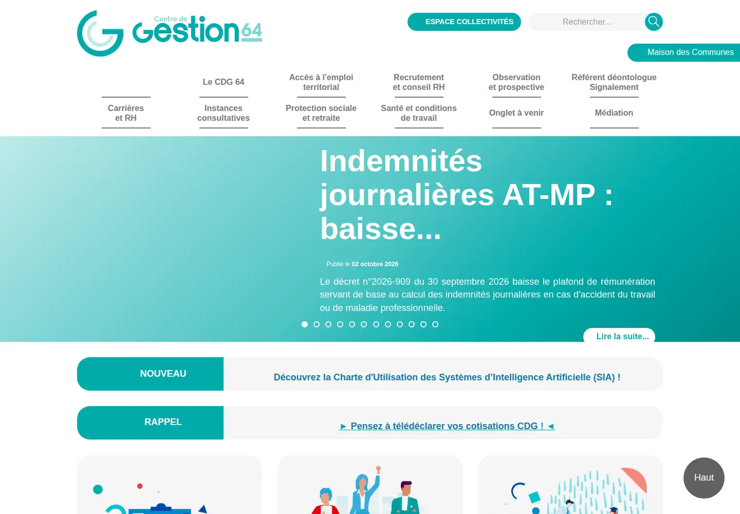 Screenshot of cdg-64.fr