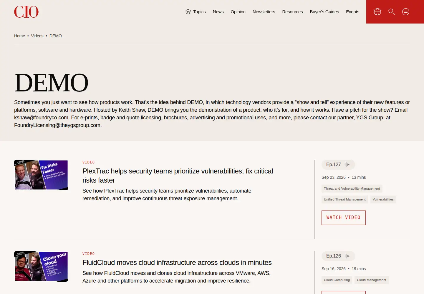 Screenshot of demo.com