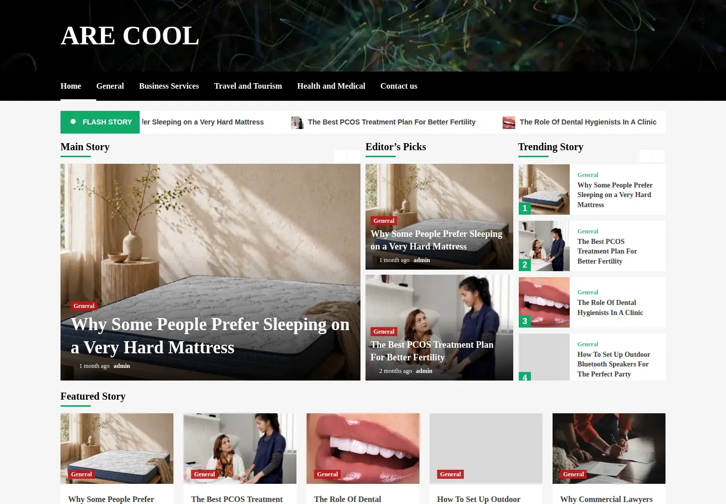 Captured homepage of arecool.net in the current scan
