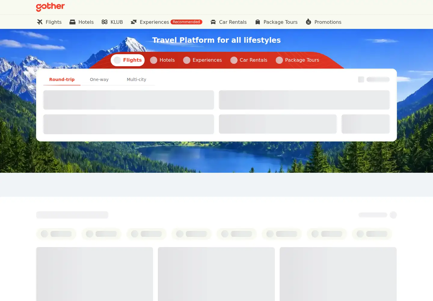 Captured homepage of gother.com in the current scan