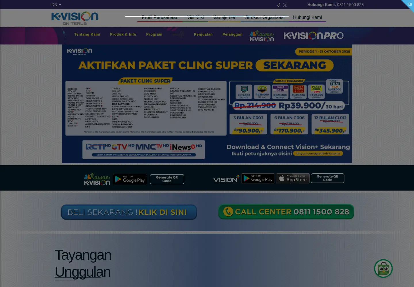 Screenshot of k-vision.tv