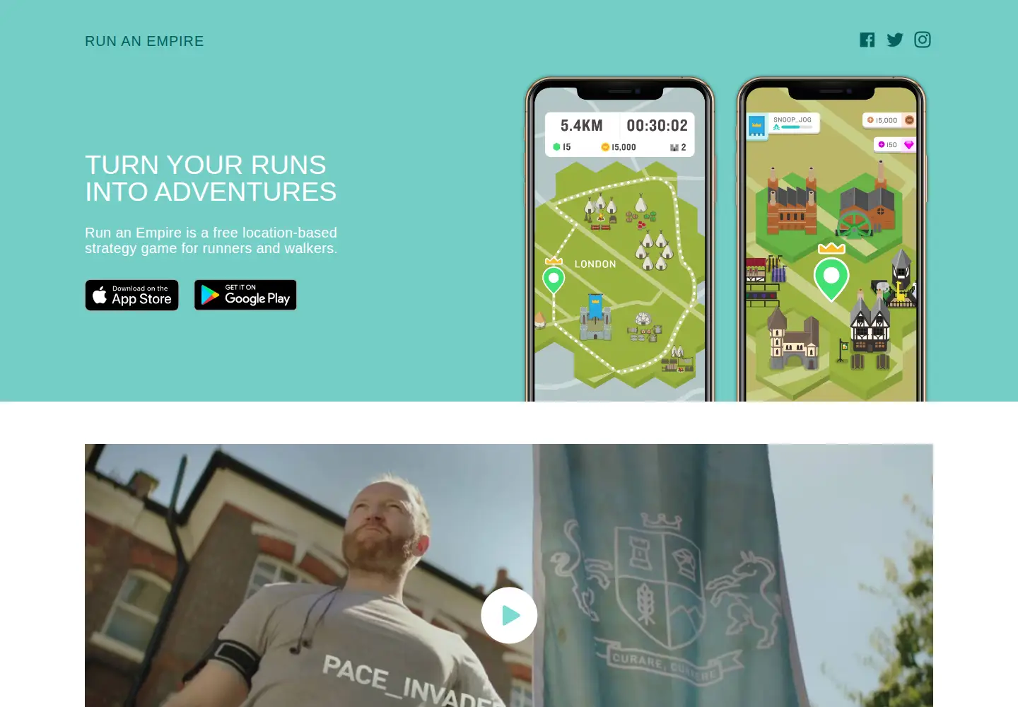 Screenshot of runanempire.com