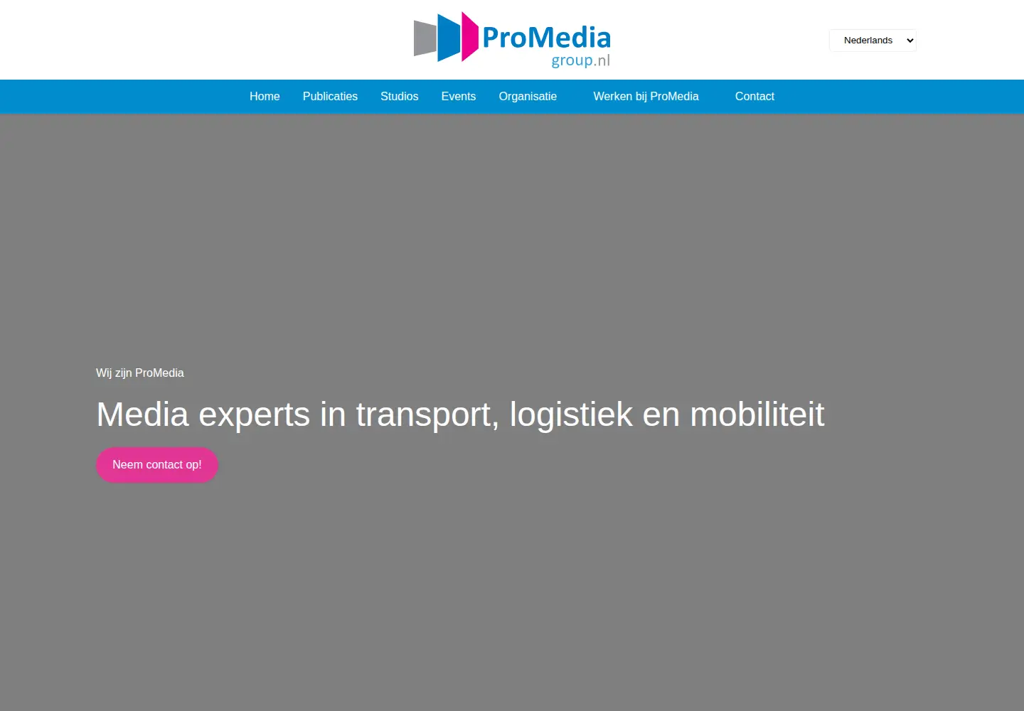 Screenshot of promedia.nl