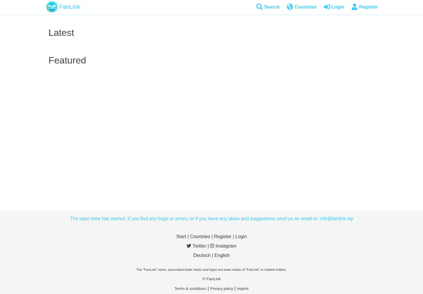 Screenshot of fanlink.vip