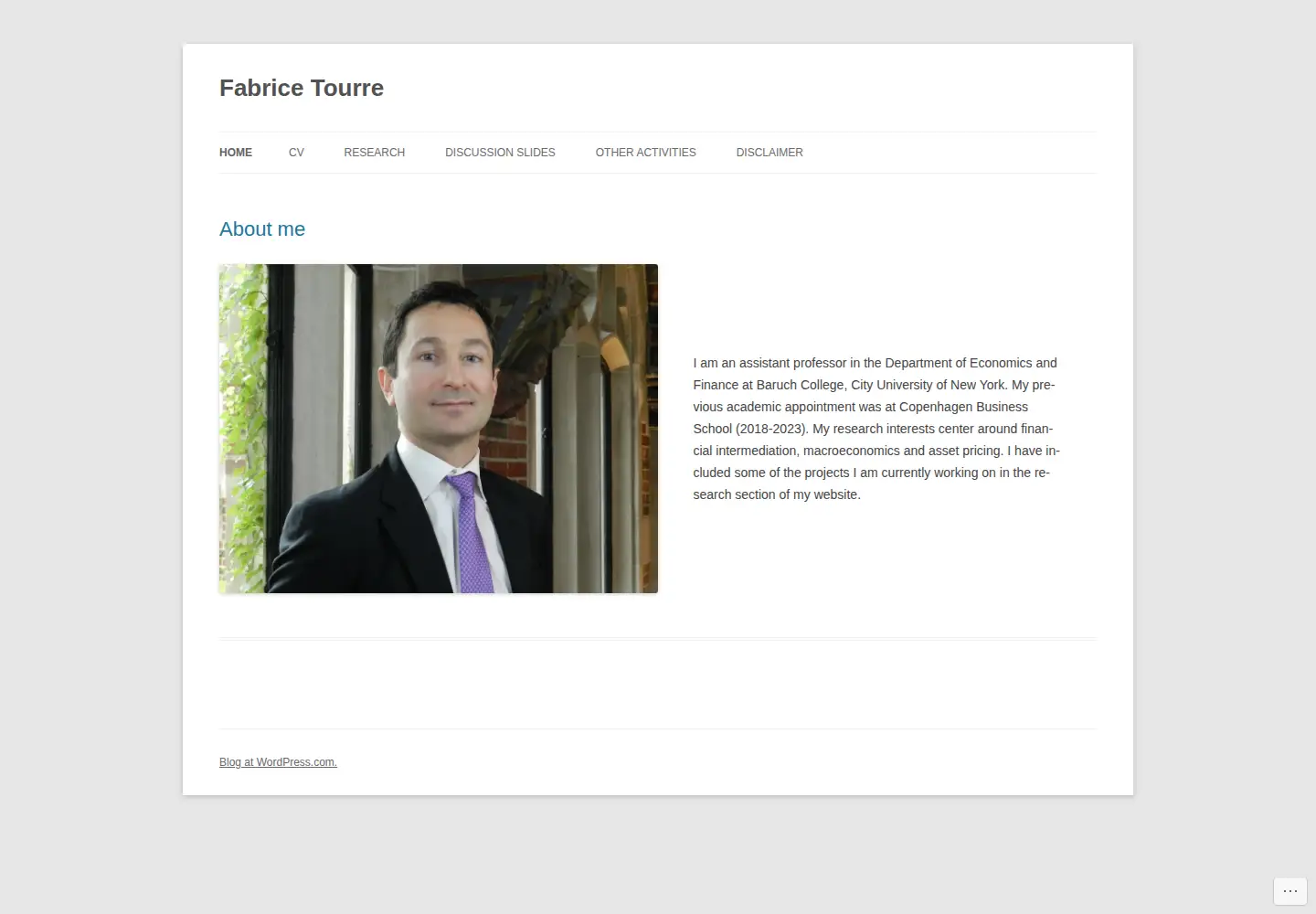 Screenshot of fabricetourre.com