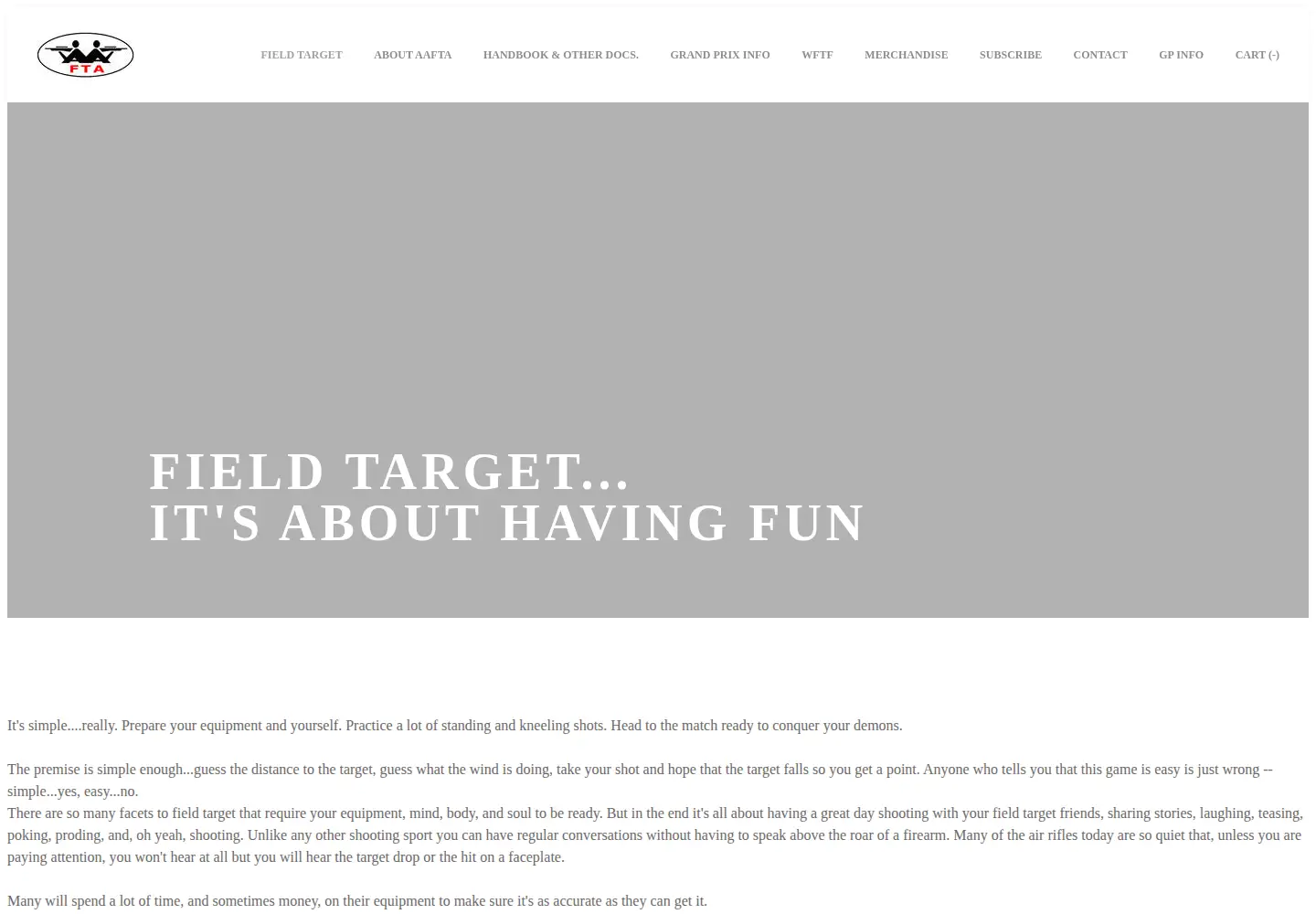Screenshot of aafta.org