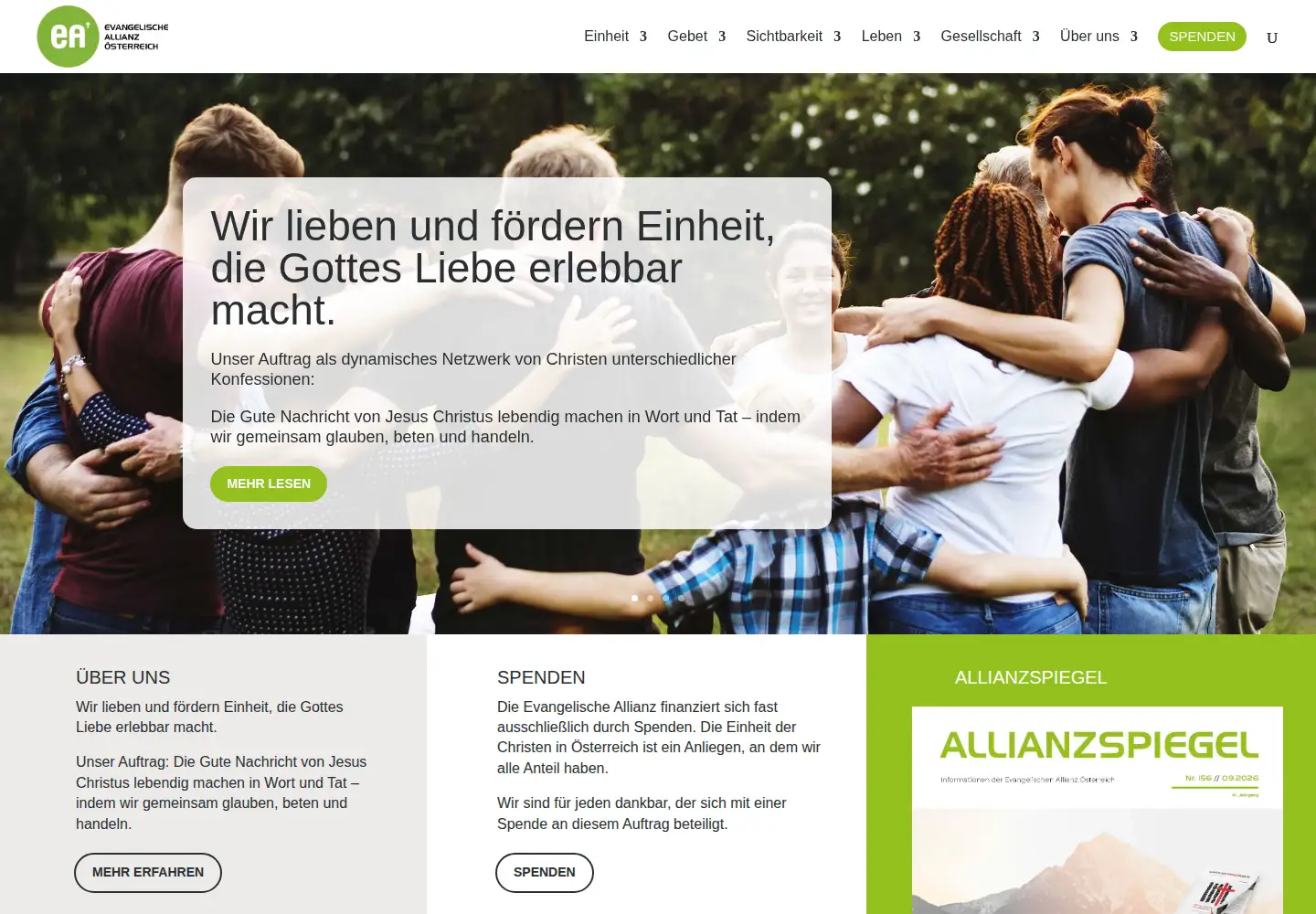 Screenshot of evangelischeallianz.at