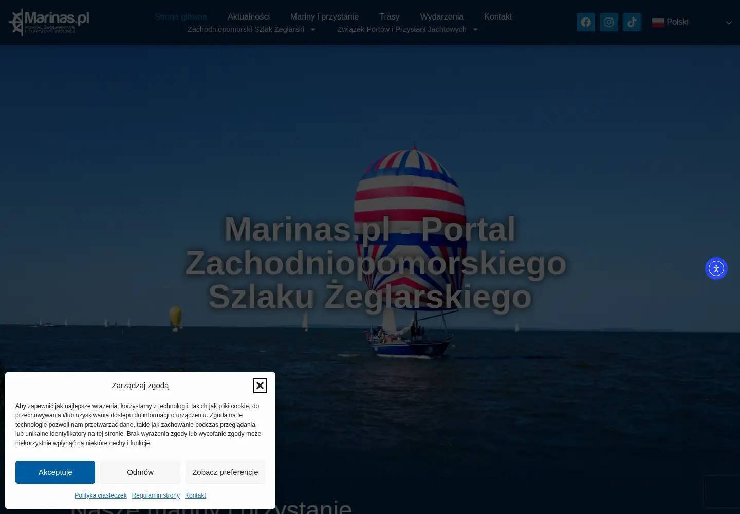 Screenshot of marinas.pl
