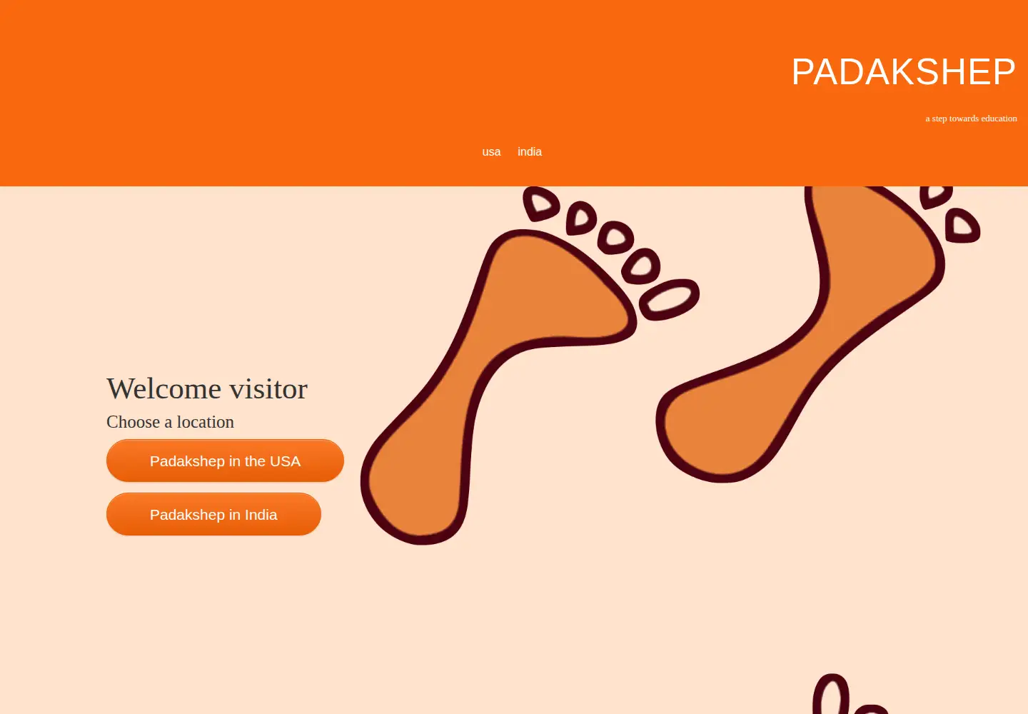 Captured homepage of padakshep.org in the current scan
