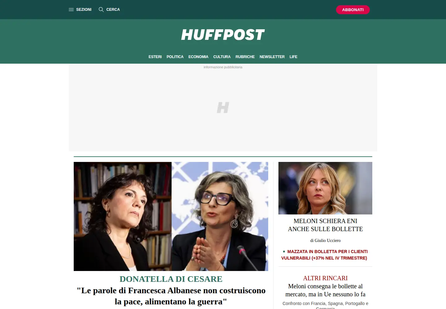 Screenshot of huffingtonpost.it