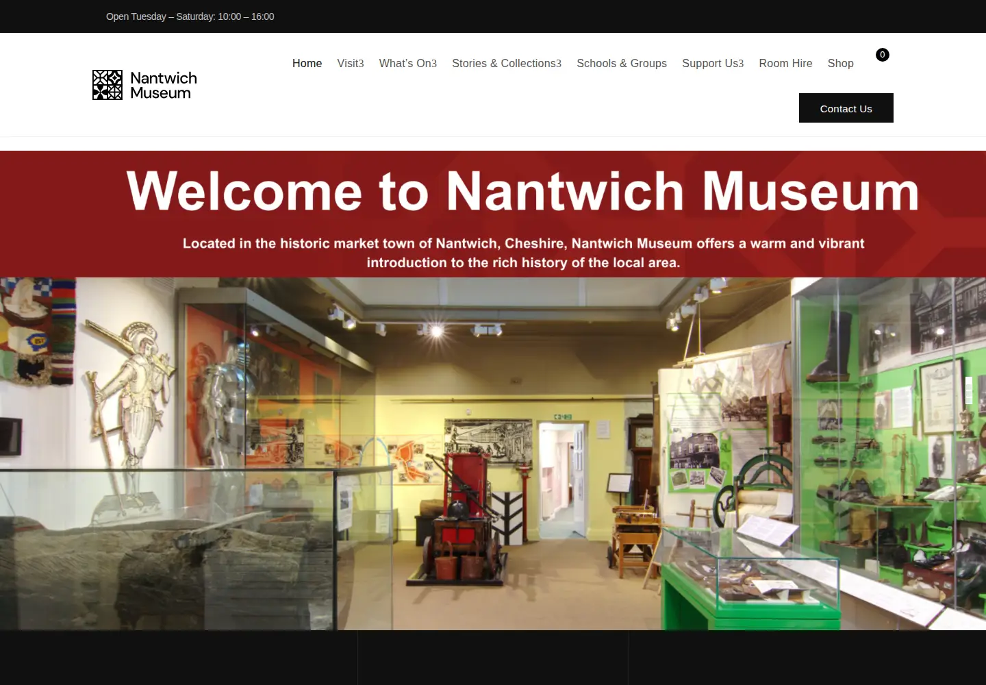 Screenshot of nantwichmuseum.org.uk