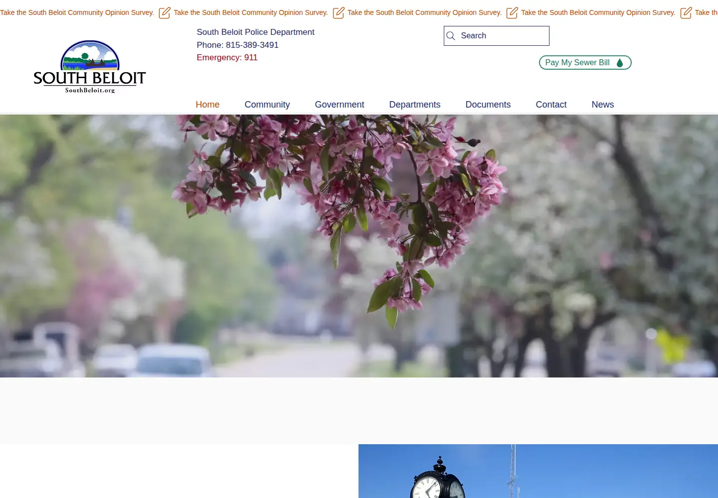Screenshot of southbeloit.org