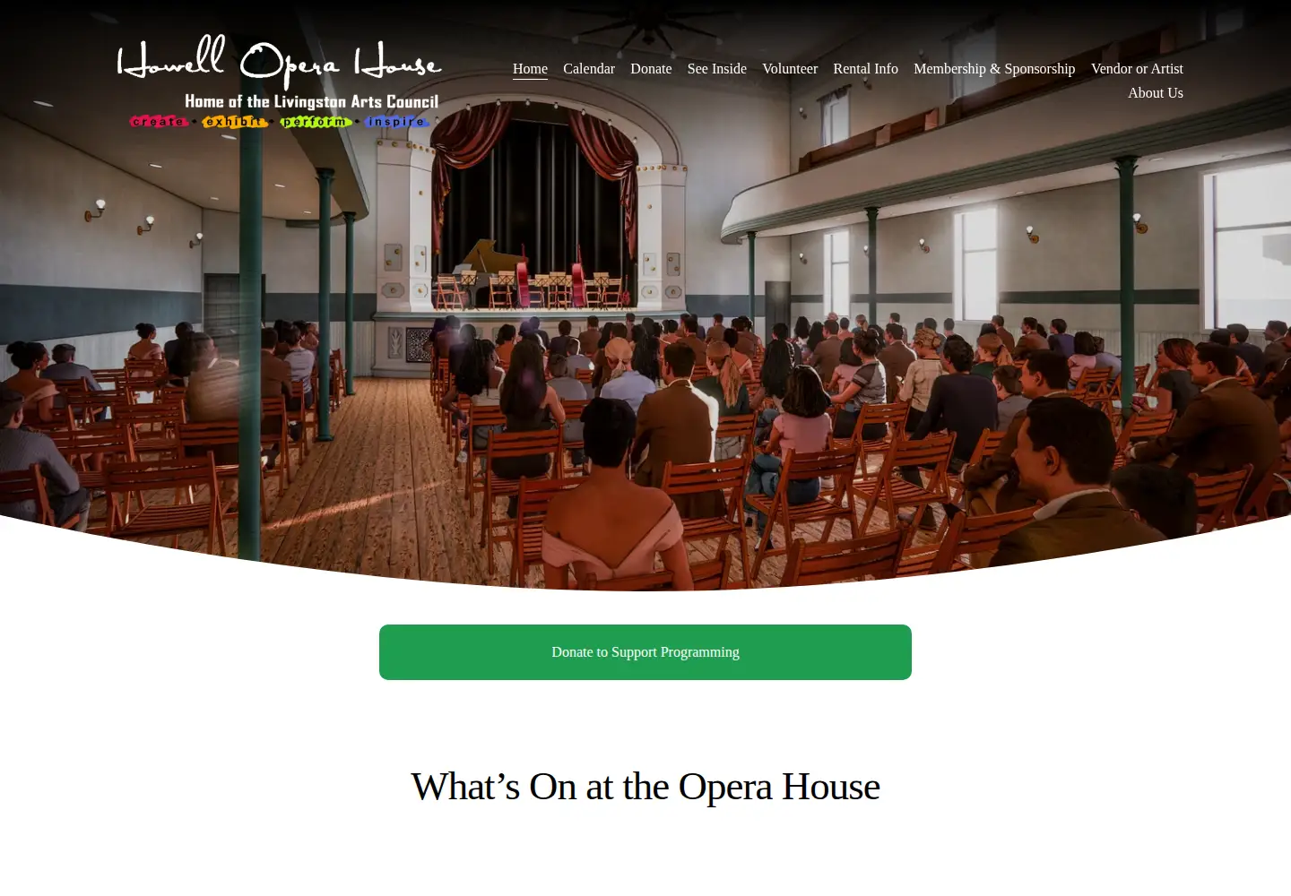 Screenshot of howelloperahouse.com