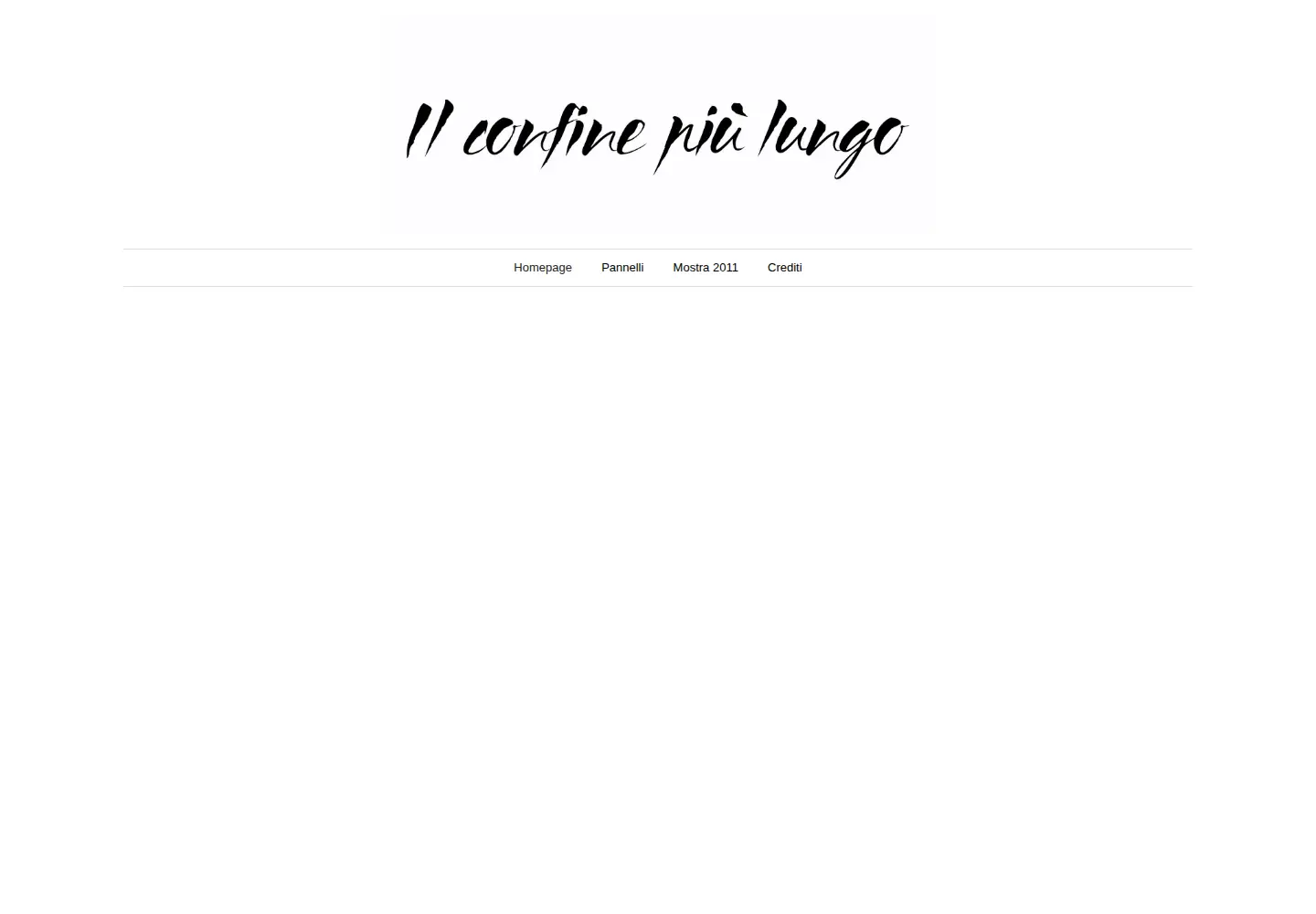 Captured homepage of confinepiulungo.it in the current scan